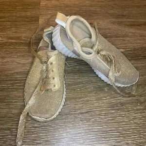 Girls Twisted Gold Shoes - 12